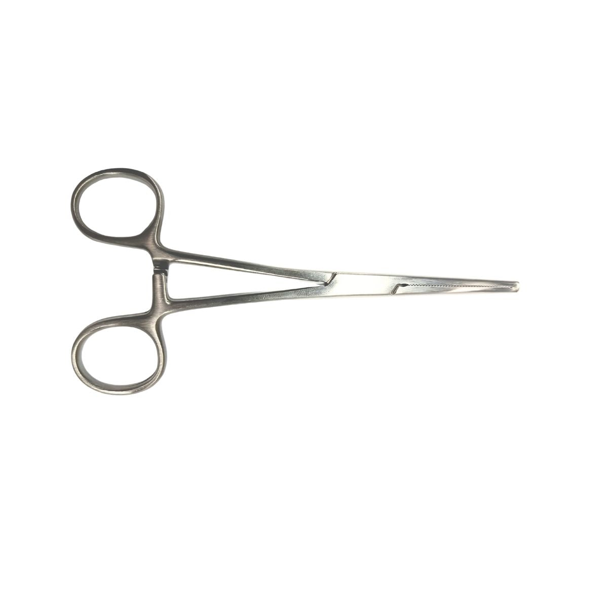 Pince hémostatique Kocher avec griffes, mors dentelés crantés sur toute la longueur pour une accroche ferme.