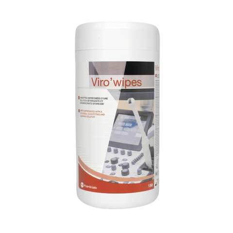 VIRO-WIPES Lingettes désinfection de haut niveau des sondes d'échographie