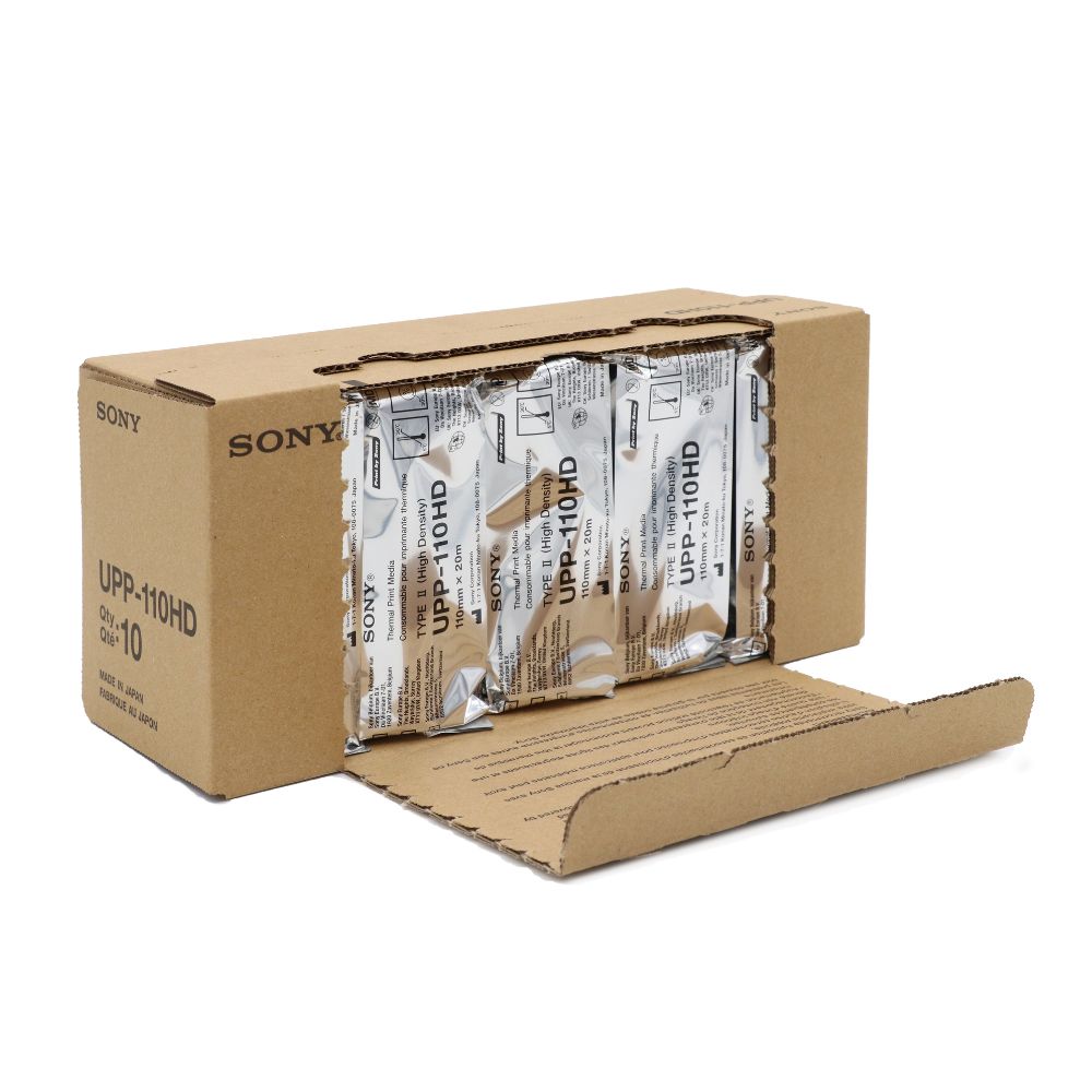 Carton ouvert de 10 rouleaux Sony UPP-110HD