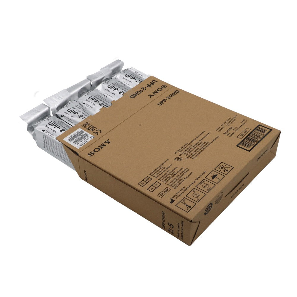 Carton ouvert de 5 rouleaux Sony UPP-210HD