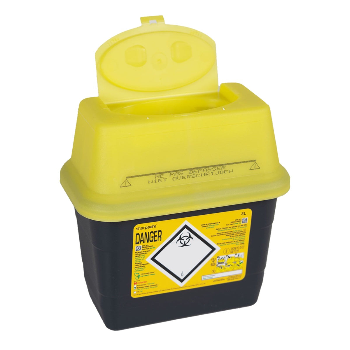 Collecteur de déchets médicaux Sharpsafe 3 L