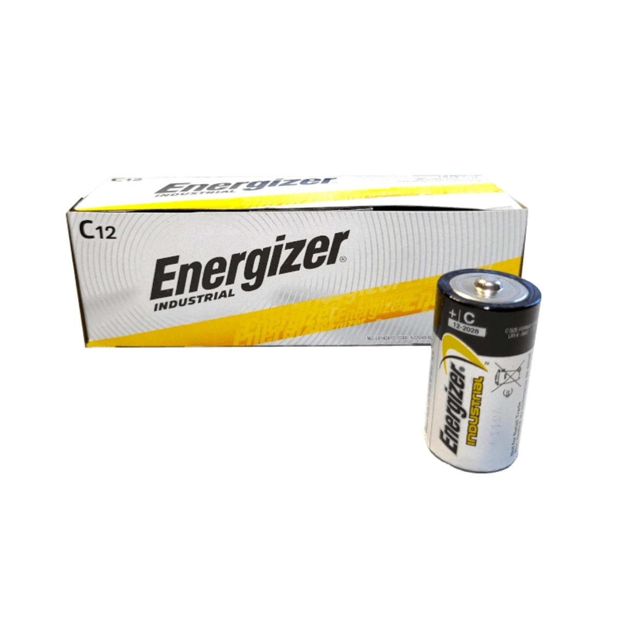 Pile LR14 C alcaline Energizer Industrial - boîte de 12