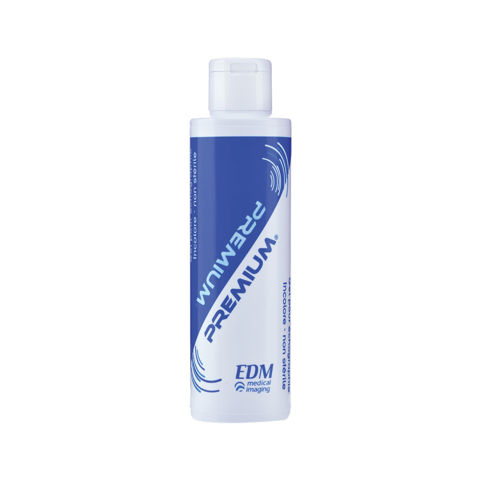 Flacon de 250 ml de gel d'échographie EDM Premium incolore non stérile