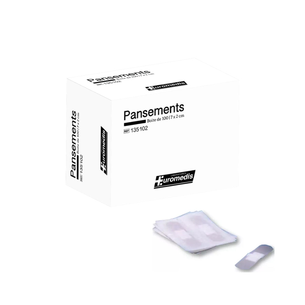 Pansement avec compresse non adhérente