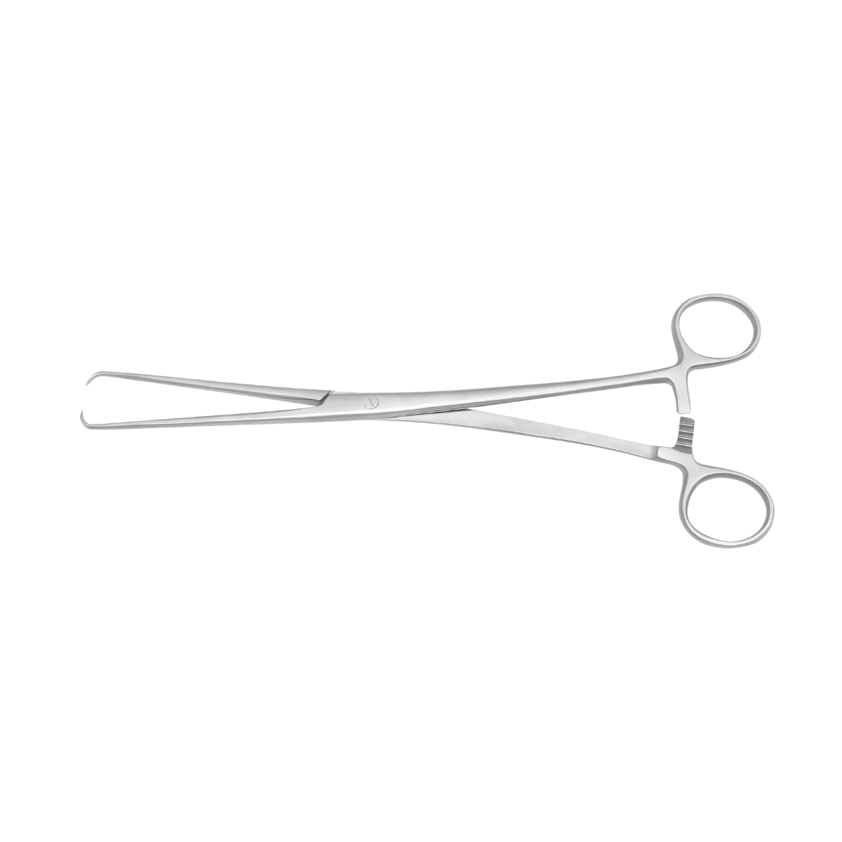 Pince de Pozzi droite ultra-fine en métal stérile pour préhension du col utérin