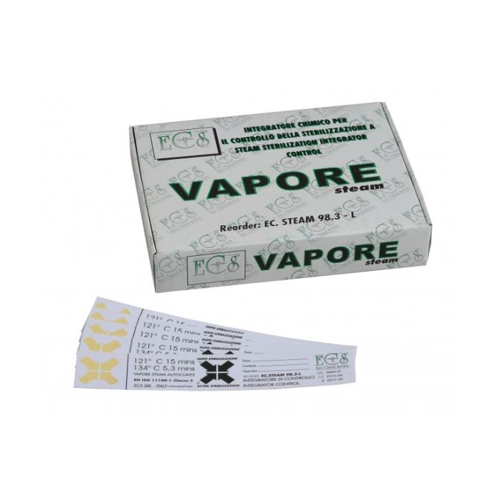 Indicateurs de stérilisation standards par vapeur d'eau - sortis de leur boîte