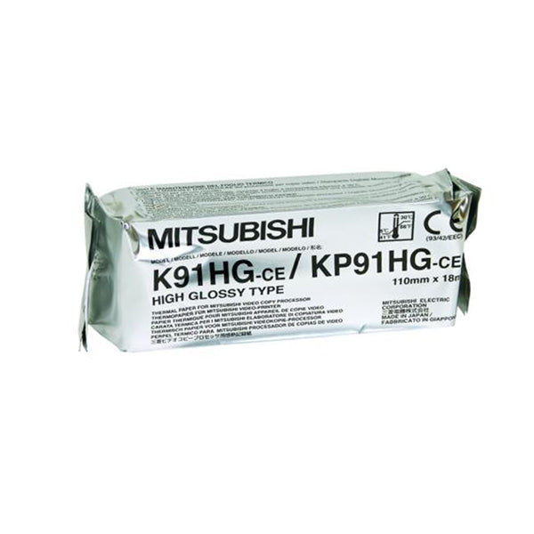 1 rouleau de papier thermique MITSUBSHI KP91HG emballé