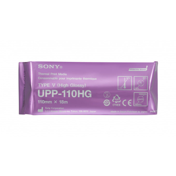 1 rouleau de papier thermique Sony UPP-110HG
