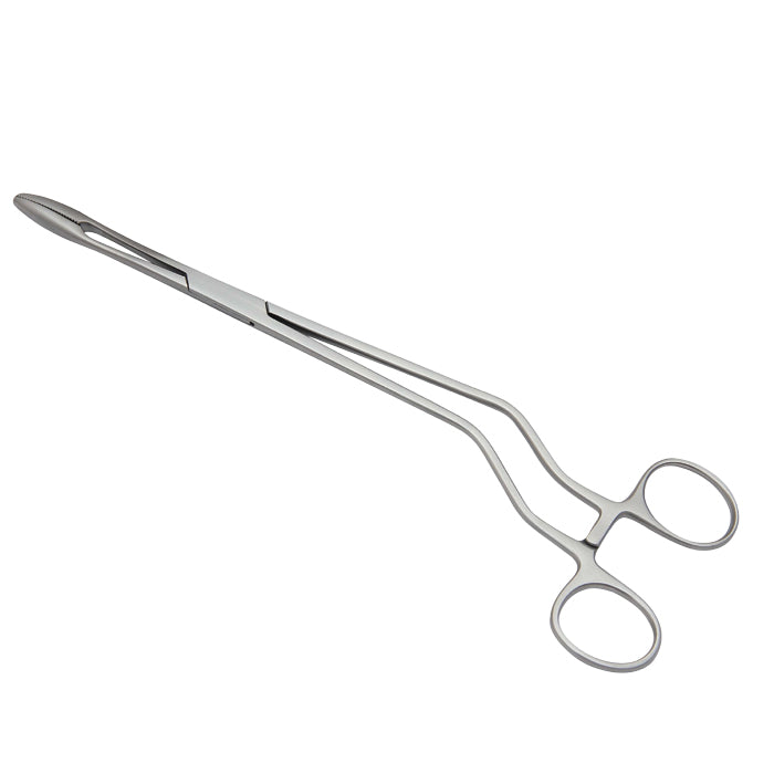 Pince de Chéron (ou à longuette) en acier inoxydable réutilisable non stérile 25 cm - courbée
