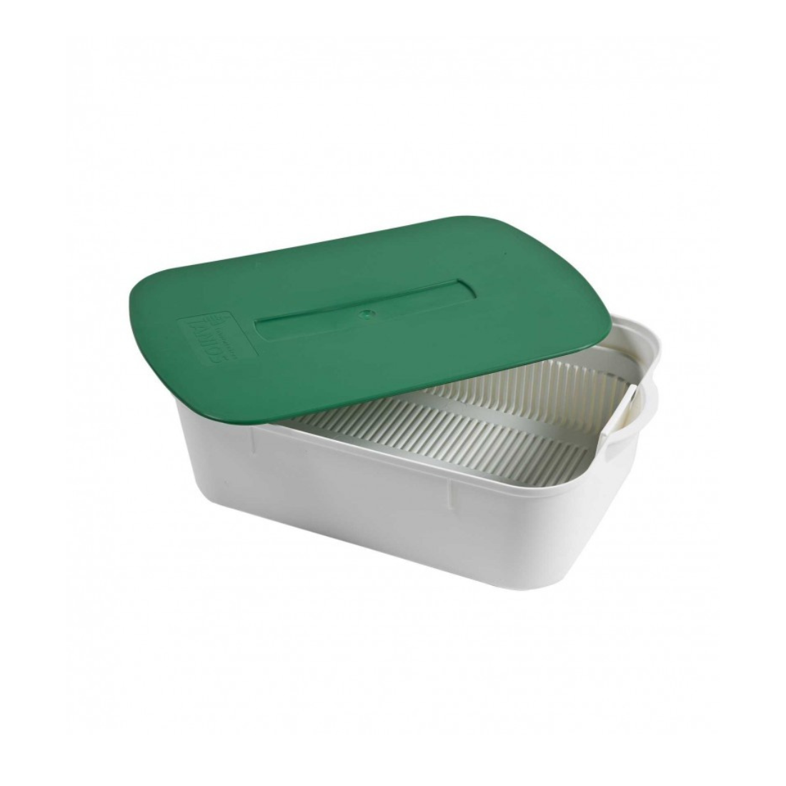 Bac de trempage 5 L pour instruments, avec panier amovible et couvercle à charnières, format 43×29×12,5 cm