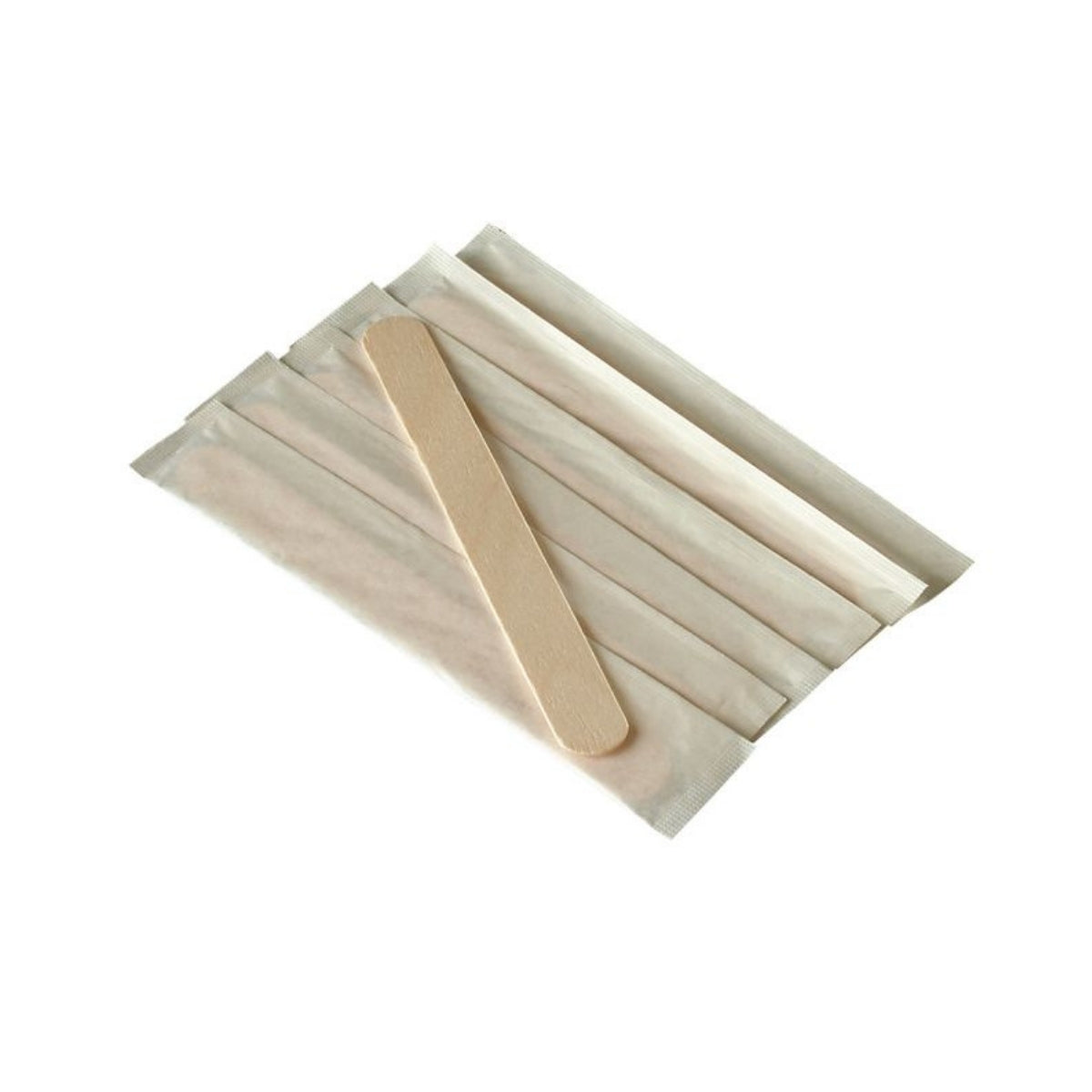 Abaisse-langue en bois à usage unique emballé individuellement, boîte de 50