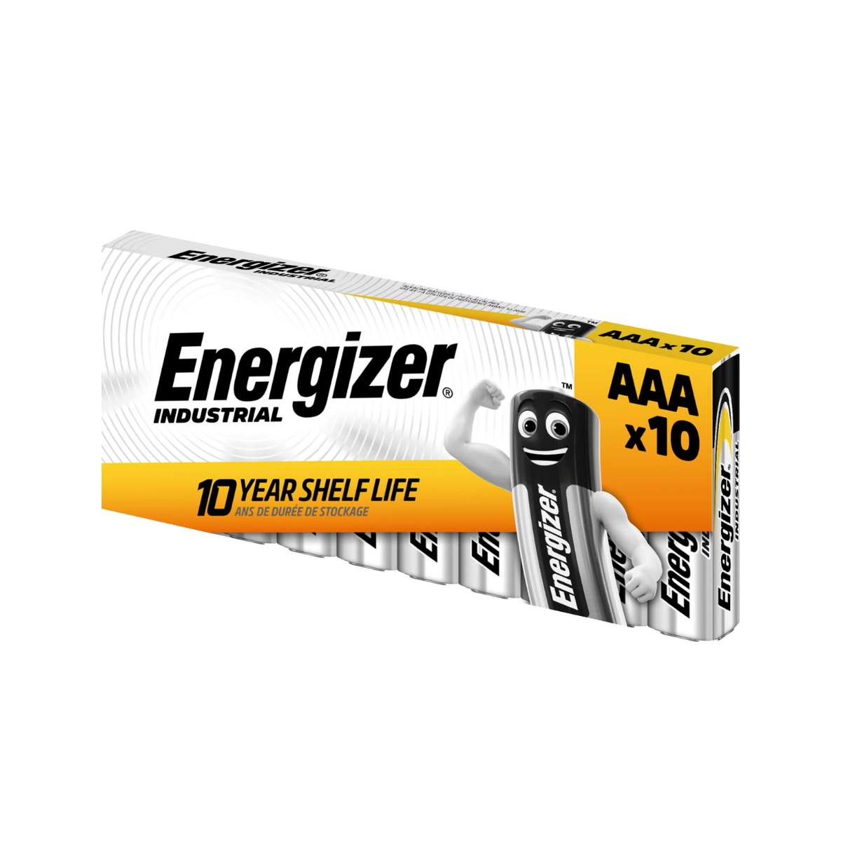 Energizer Industrial AAA, pile alcaline boîte de 10, usage professionnel