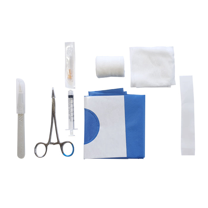 Kit de retrait d'implant sous-cutané stérile à usage unique, contenu du kit