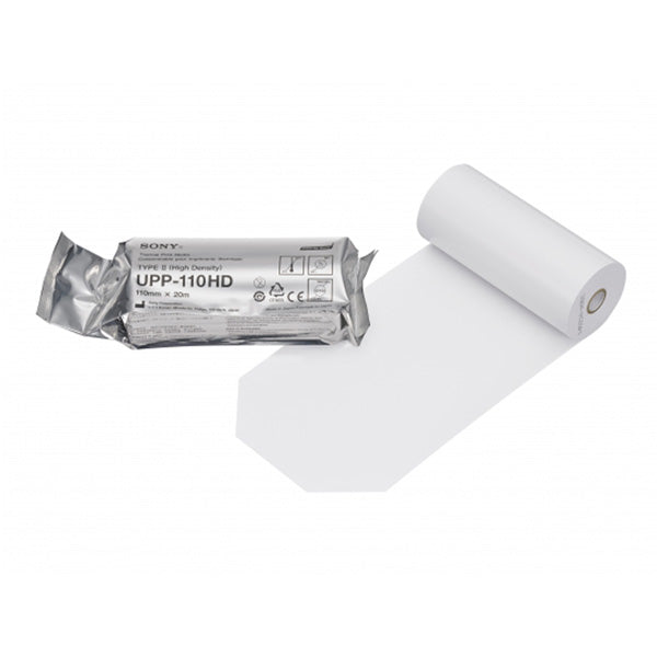 1 rouleau de papier thermique Sony UPP-110HD sorti de son emballage