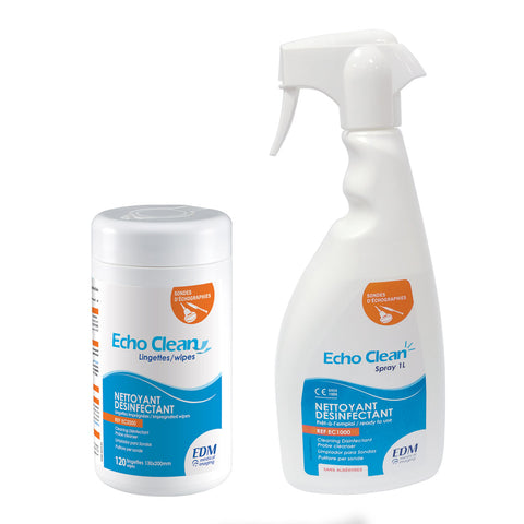 ECHO CLEAN désinfection intermédiaire des sondes d'échographie
