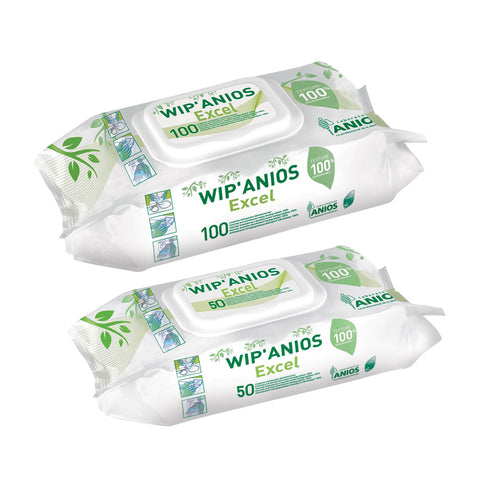 Lingettes désinfectantes WIP'ANIOS Excel pour surfaces et dispositifs médicaux